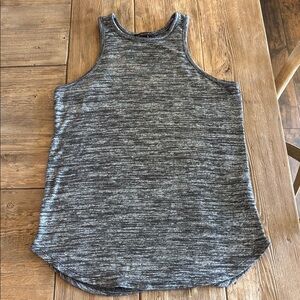 Banana Republic Gray Fitted Sleeveless Tank Top